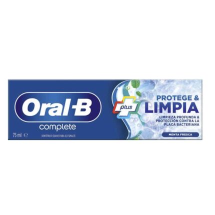 oral b complete toothpaste mouthwash + whitening 75ml