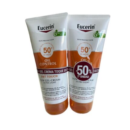 eucerin sun gel creme oil control dry touch spf50 2x200ml