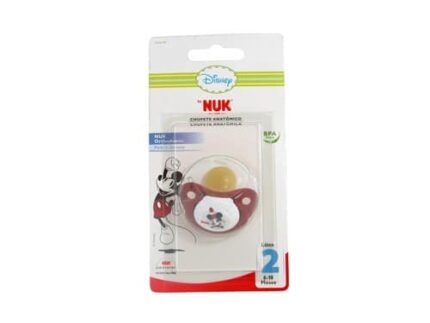 nuk disney mickey anatomical latex soother size 2 1 unit