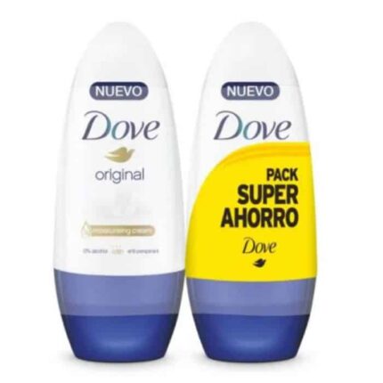 dove deodorant original roll on 2x50ml