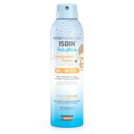 isdin fotoprotector transparent spray wet skin spf50 250ml